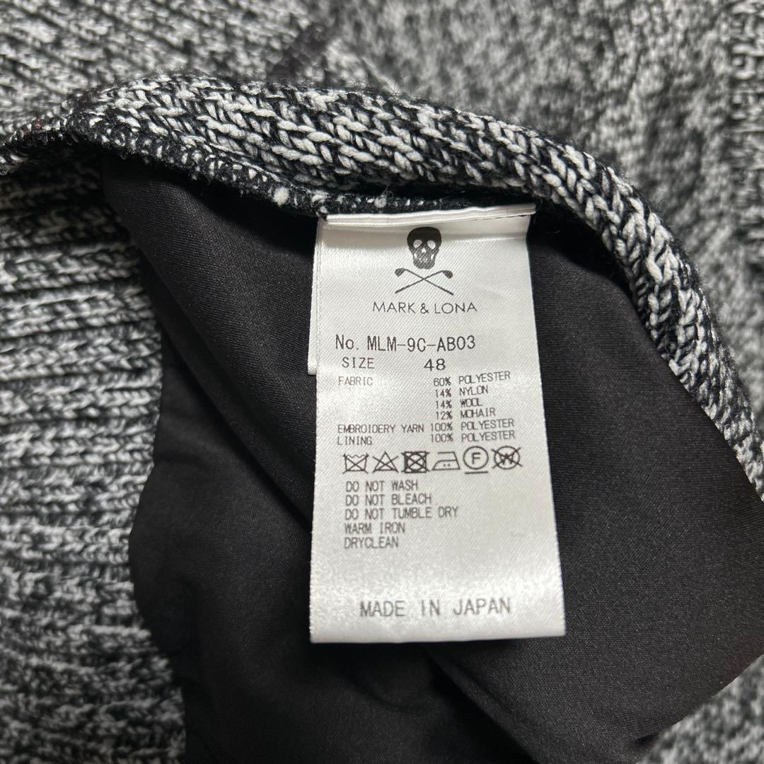 極美品　MARK&LONA 防風仕様　ニット　セーター　GOLF OR DIE