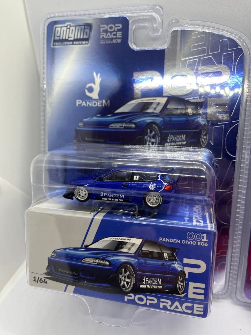 1/64 ポップレースPANDEM CIVIC EG6 3台セット