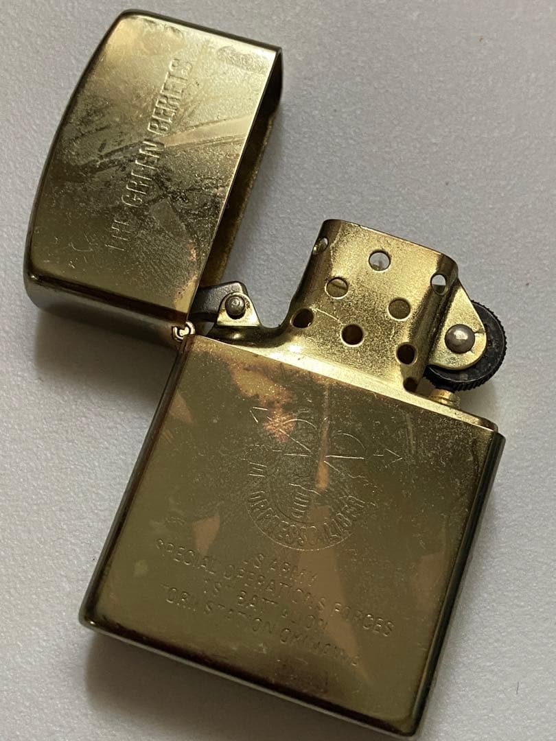 レトロ　US Army 米軍特殊部隊放出品グリーンベレー用ライター　ベトナム戦争