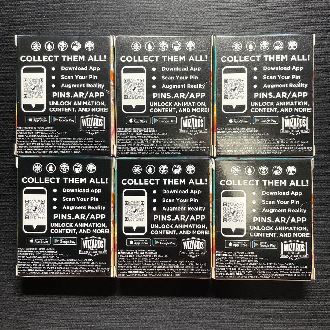 MTG FF チョコボ ピンバッジ ポストカード まとめ売り 6つずつ