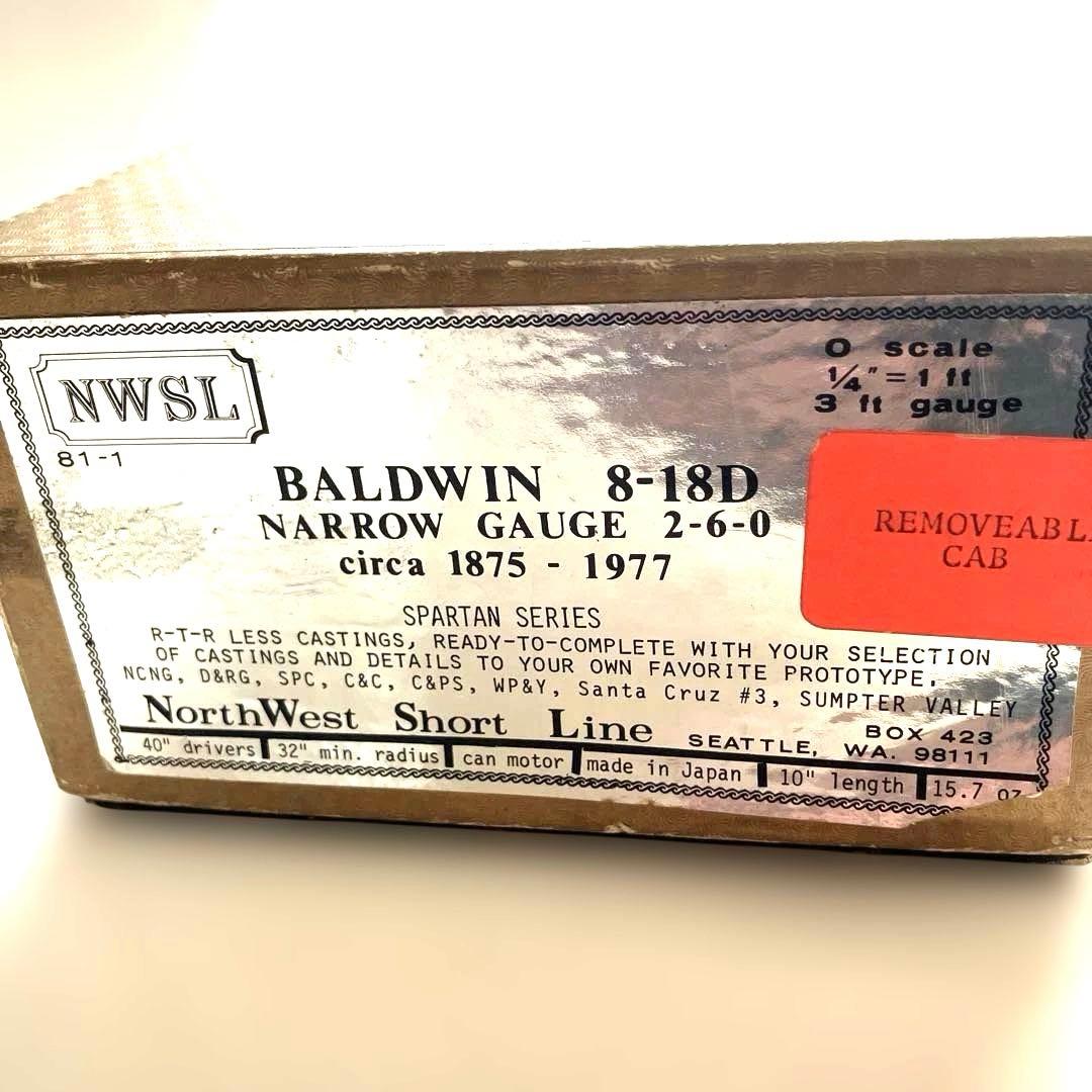 鉄道模型 NWSL On3 Baldwin 2-6-0