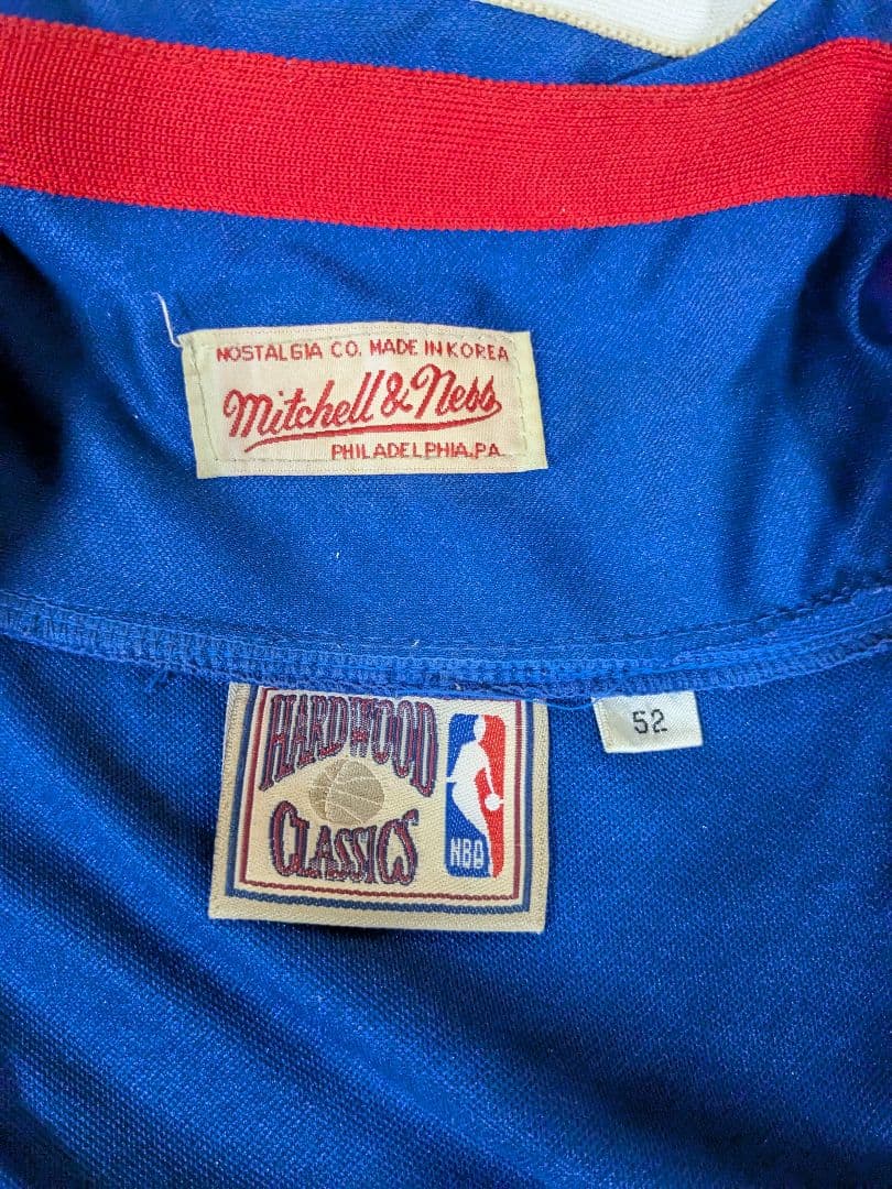 値下げしましたよ NBA 76ers 　 　 　 　ミッチェル＆ネスゲームシャツ
