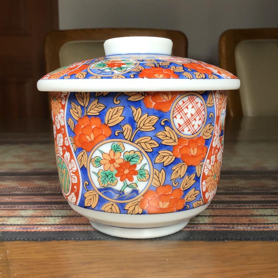 『決算うー特価』　龍峰　金彩　茶碗蒸し器　5客