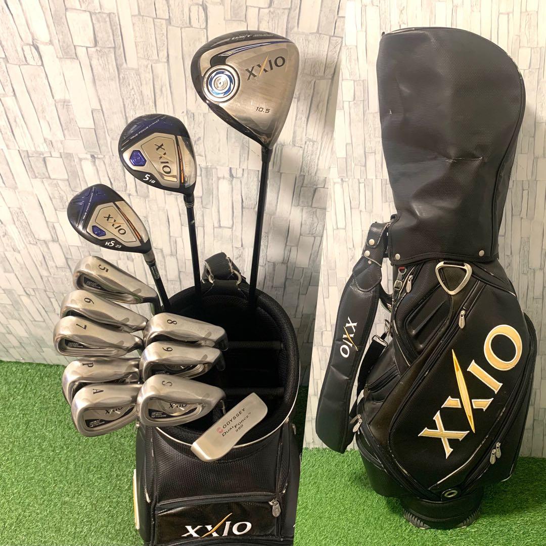 ゼクシオバッグ付 XXIO10 高級パター,UT付 本格メンズゴルフクラブセット