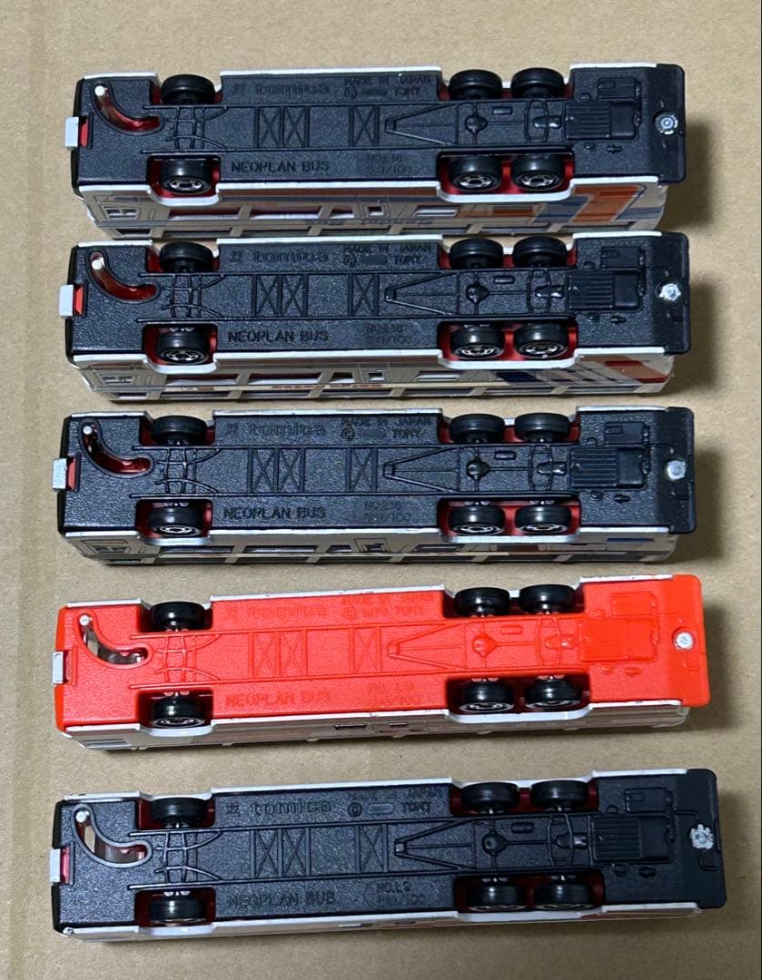 日本製 ロングトミカ ネオプランバス 5台セット L9 L18