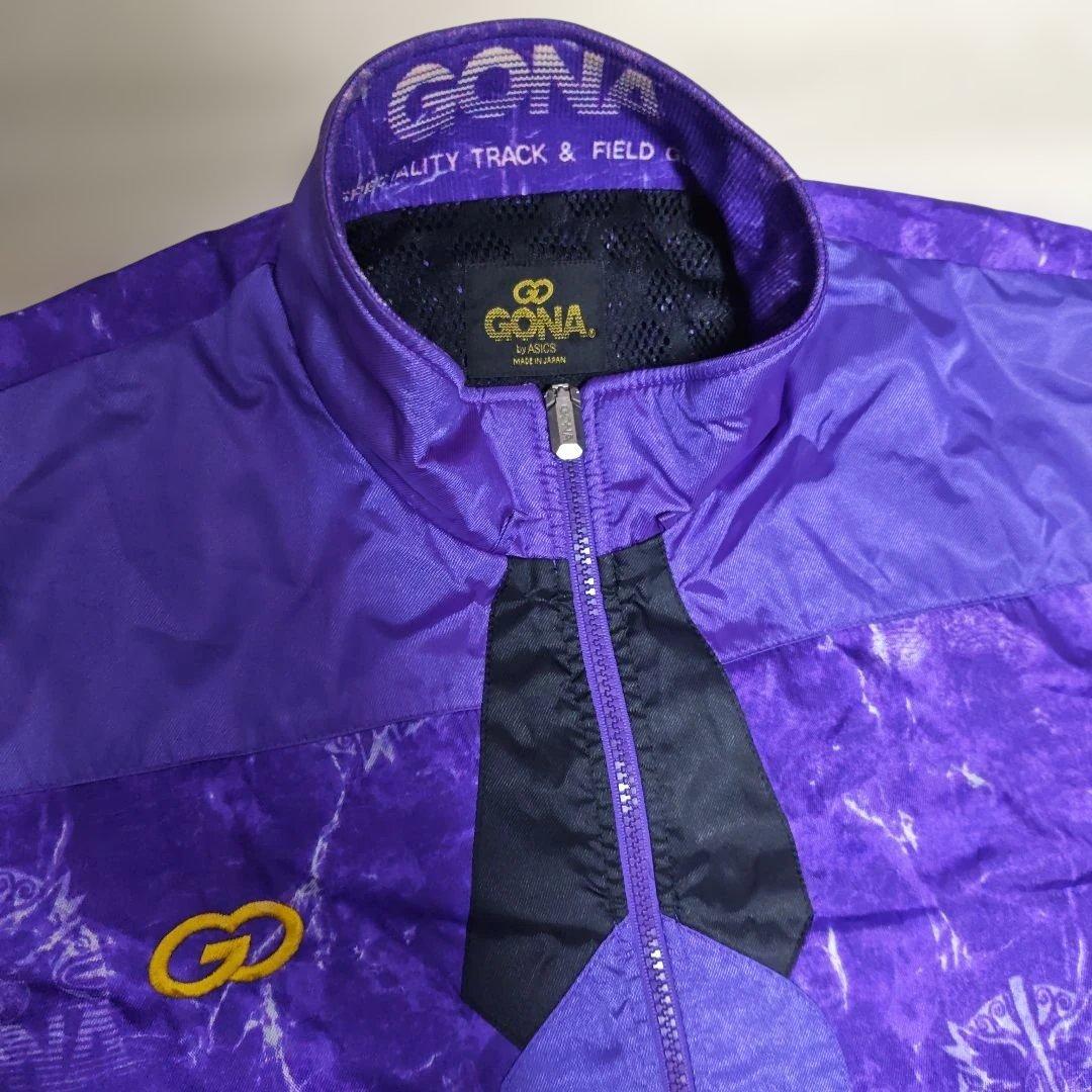 90s GONA byアシックス　ウィンドブレーカー　上下　日本製　ASICS