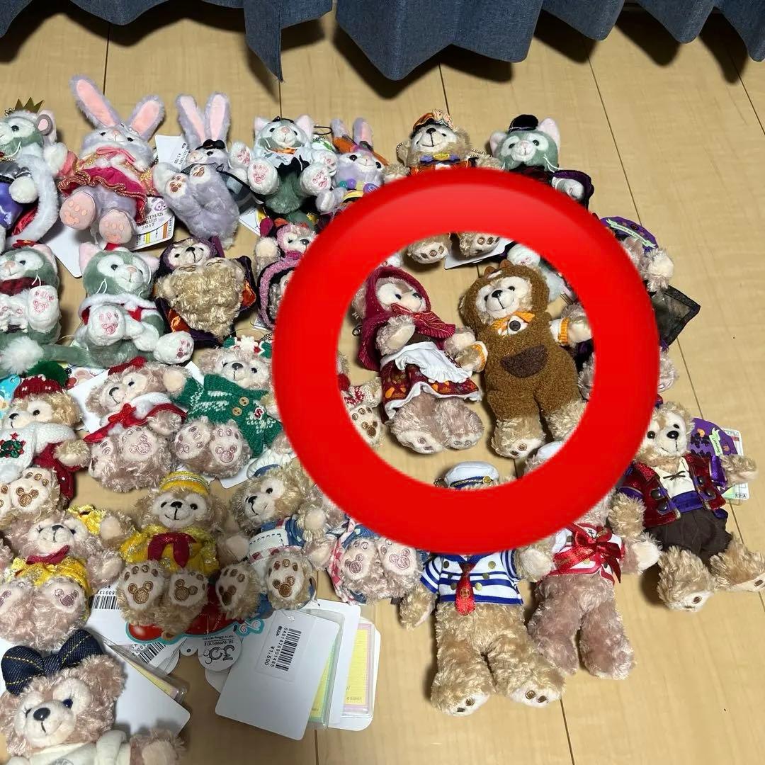 【未使用！】ディズニーシー ダッフィー シェリーメイ ジェラトーニ ぬいばセット