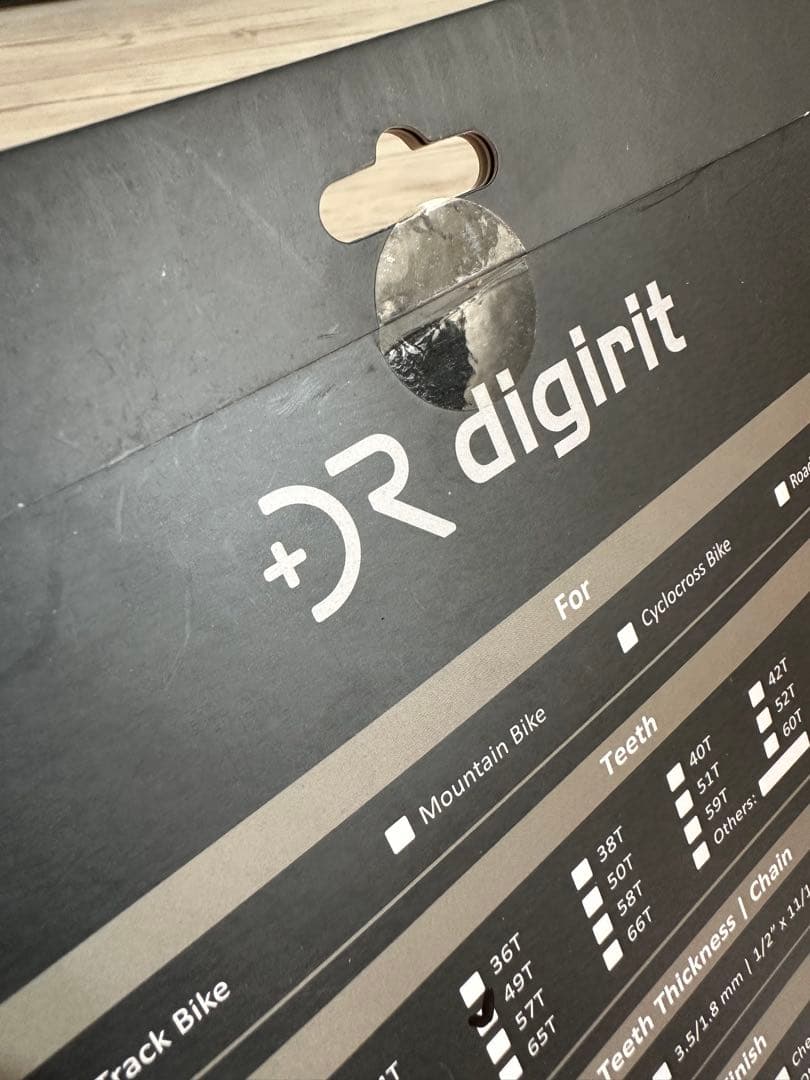 digirit カーボン チェーンリング 49T トラック/シングルスピード
