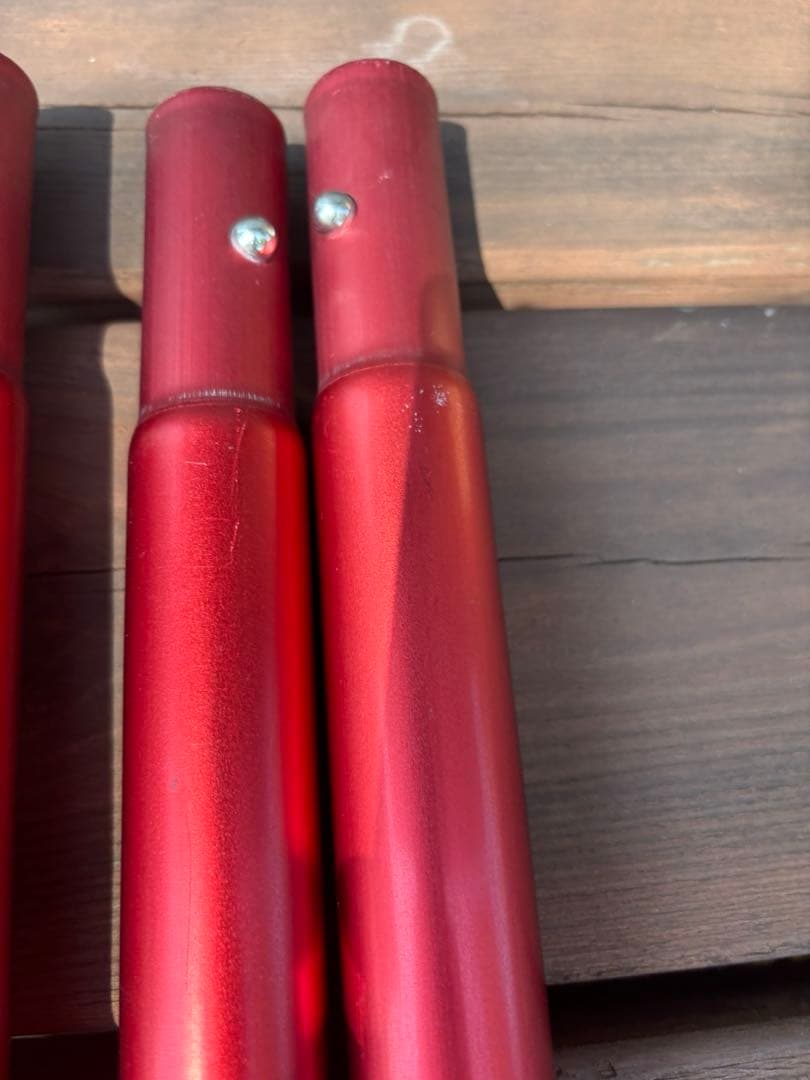 スノーピーク　ウイングポール　レッド　280cm 2セット