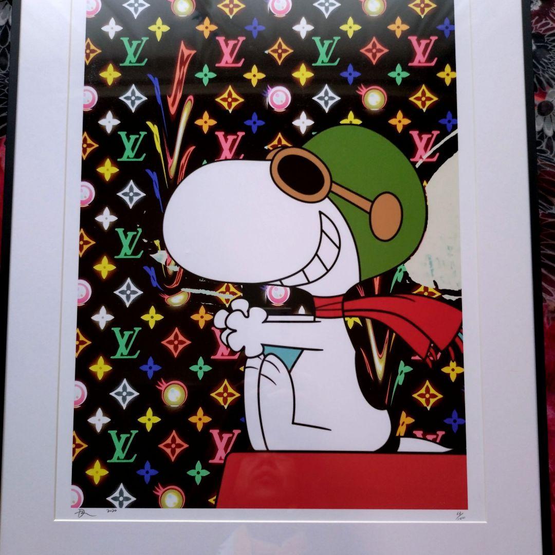 death nyc 額装　アートポスター　スヌーピー