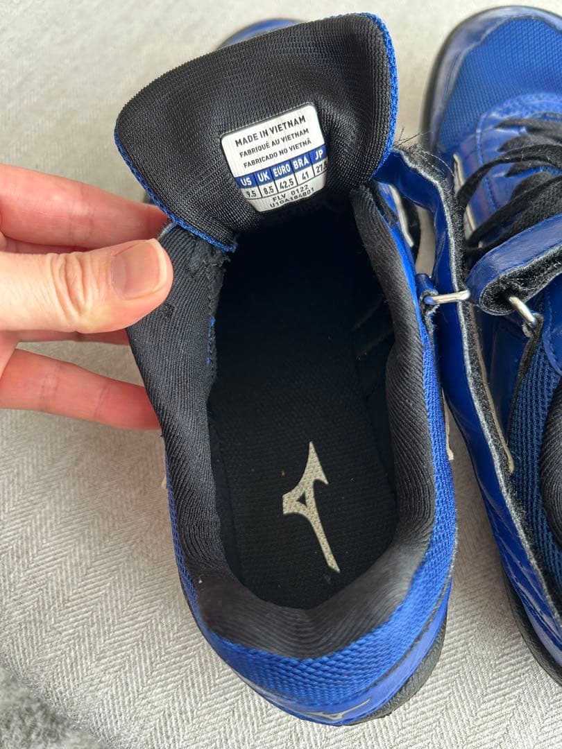 MIZUNO ミズノ 陸上競技 シューズ ブルー 27.5センチ　砲丸投げ
