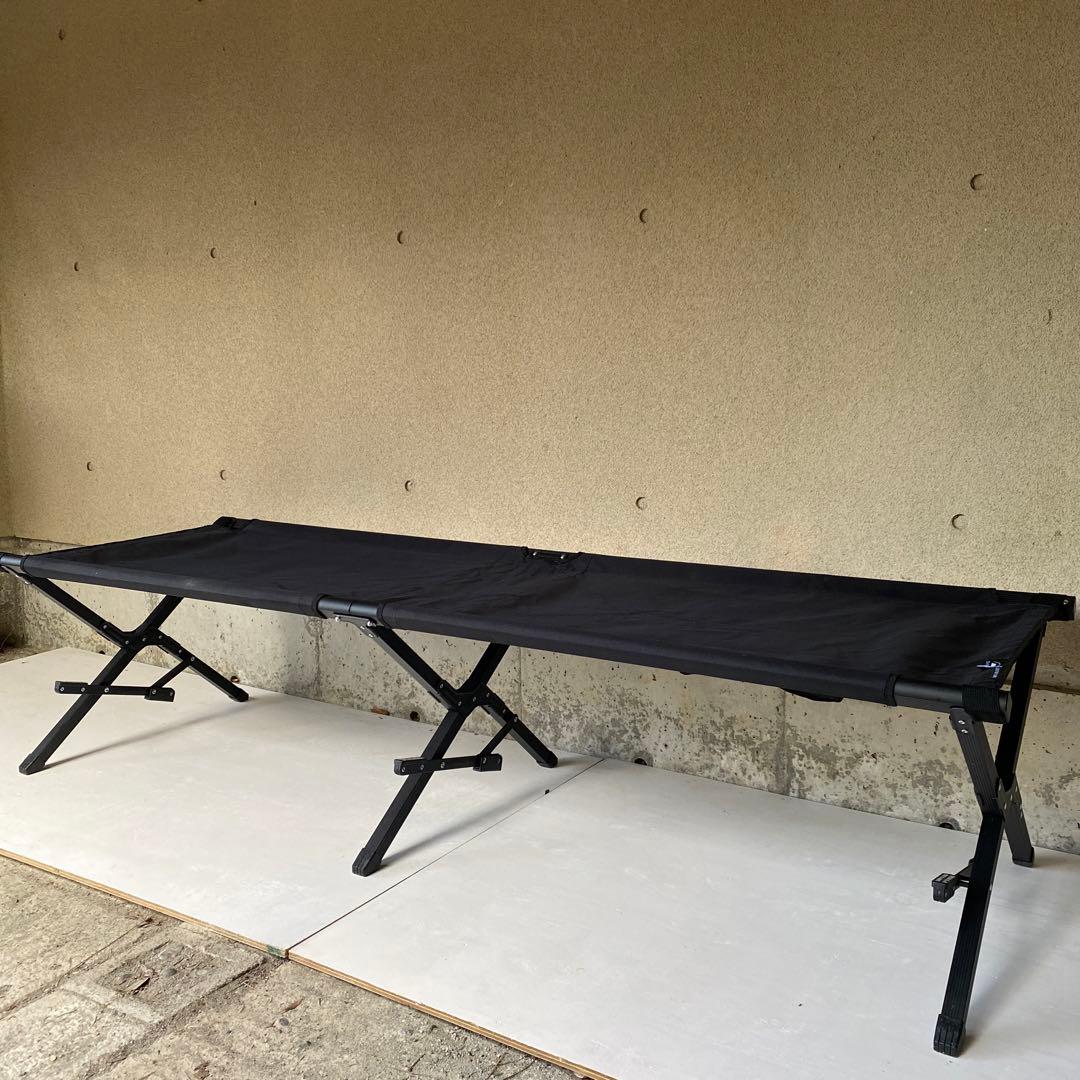 DVERG ドベルグ 折り畳み式コット ブラック 収納袋付き ミニマル