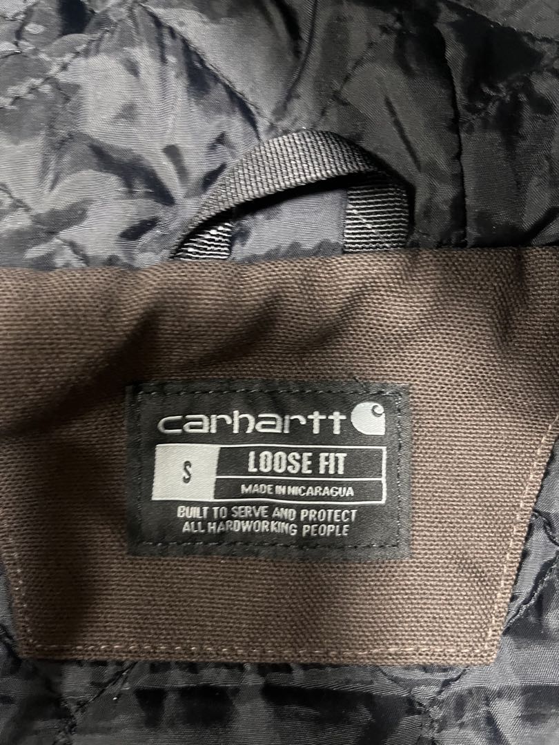【美品】Carhartt ブラウン ダックジャケット フード付きジャケット S