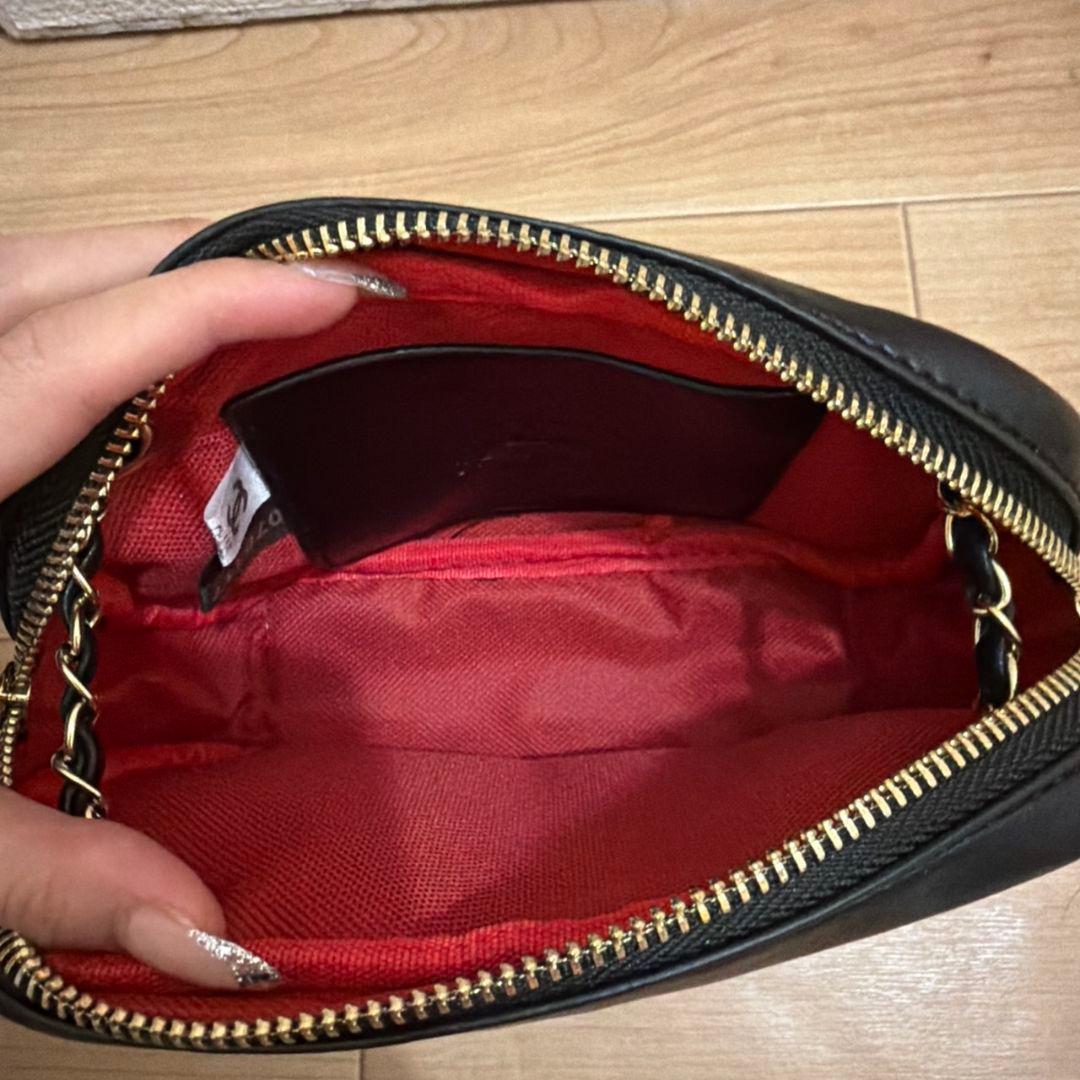 CHANEL ノベルティーブラック キルティング バッグ
