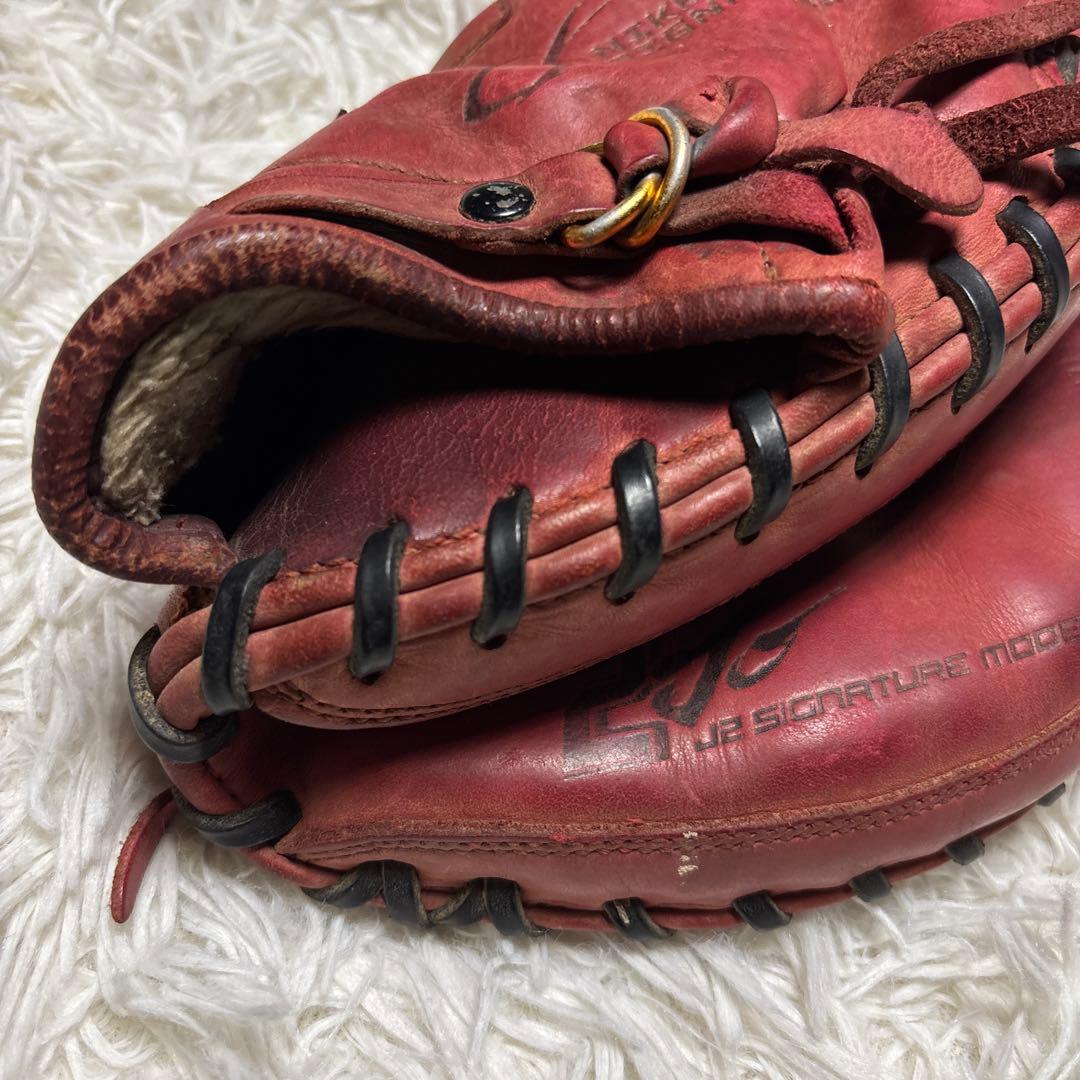 希少 NIKE ナイキ 城島モデル キャッチャーミット 軟式少年 赤 右投げ
