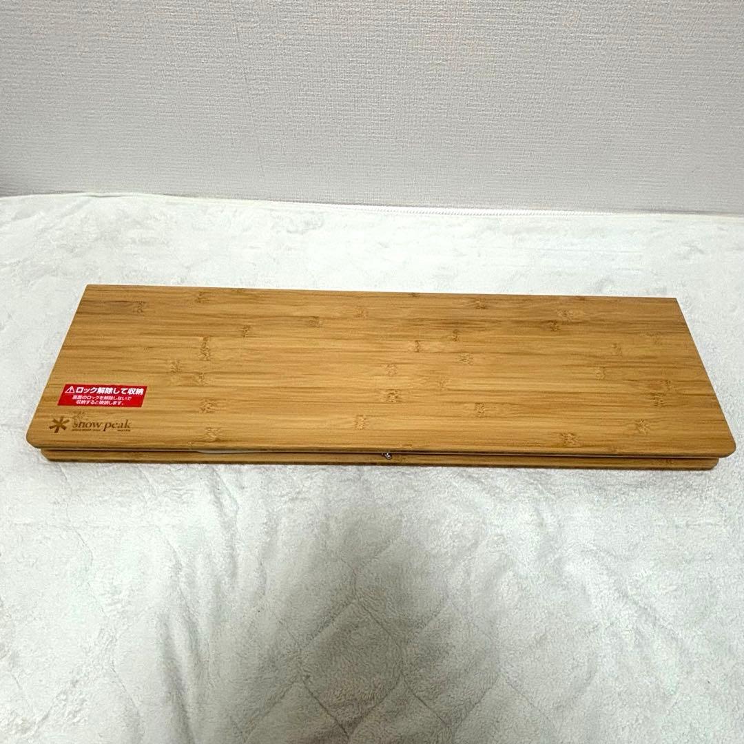 未使用　スノーピーク　ワンアクションローテーブル竹　アウトドアテーブル