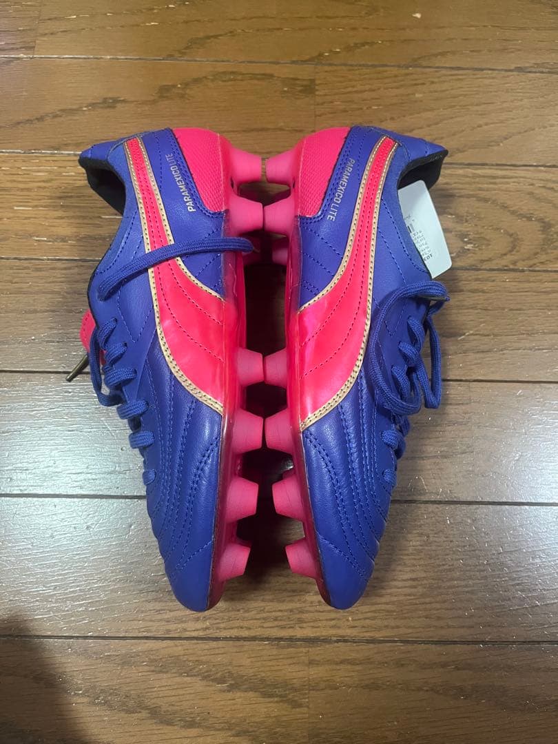美品　新品　未使用　Puma パラメヒコライト15 サッカーシューズ 紫/赤