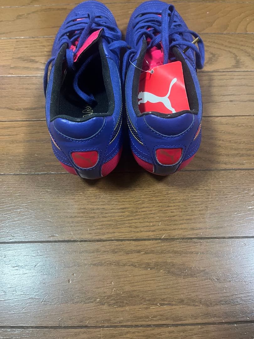 美品　新品　未使用　Puma パラメヒコライト15 サッカーシューズ 紫/赤