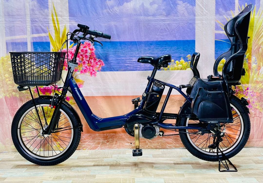 ギュットアニーズ⭐️13AH！パナソニック子供乗せ 電動アシスト自転車Y3735