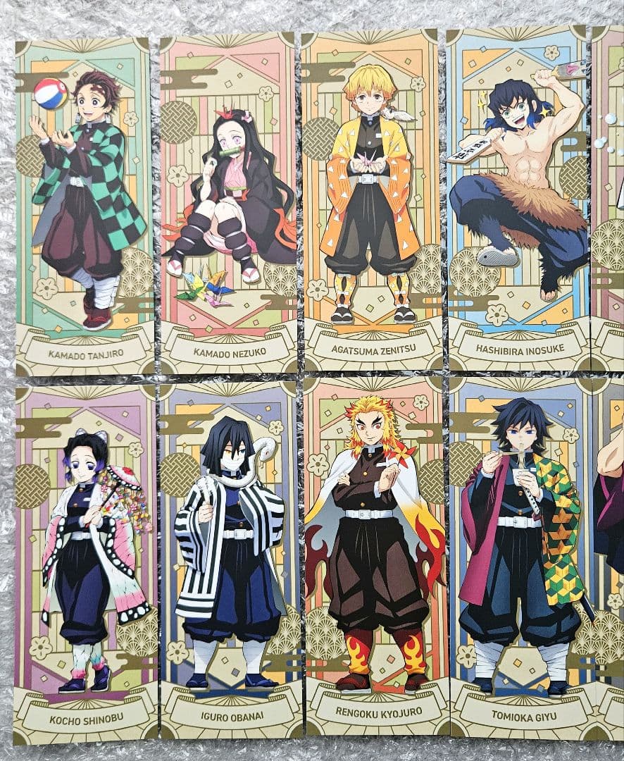 鬼滅の刃　ナムコ限定　ノベルティ 戯典絵札　コラボカード　コンプリート