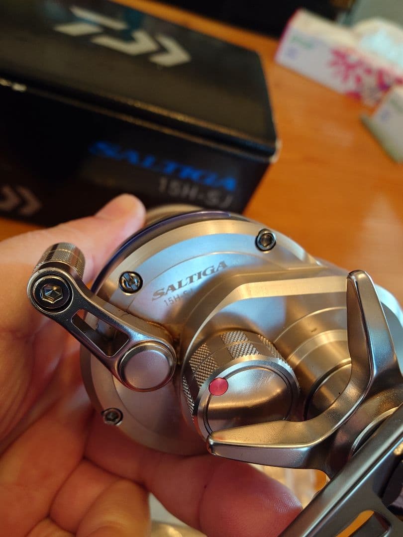 Daiwa 15H-SJ ベイトリール　トンジギ　あいや〜じぐ付き　ソルティガ