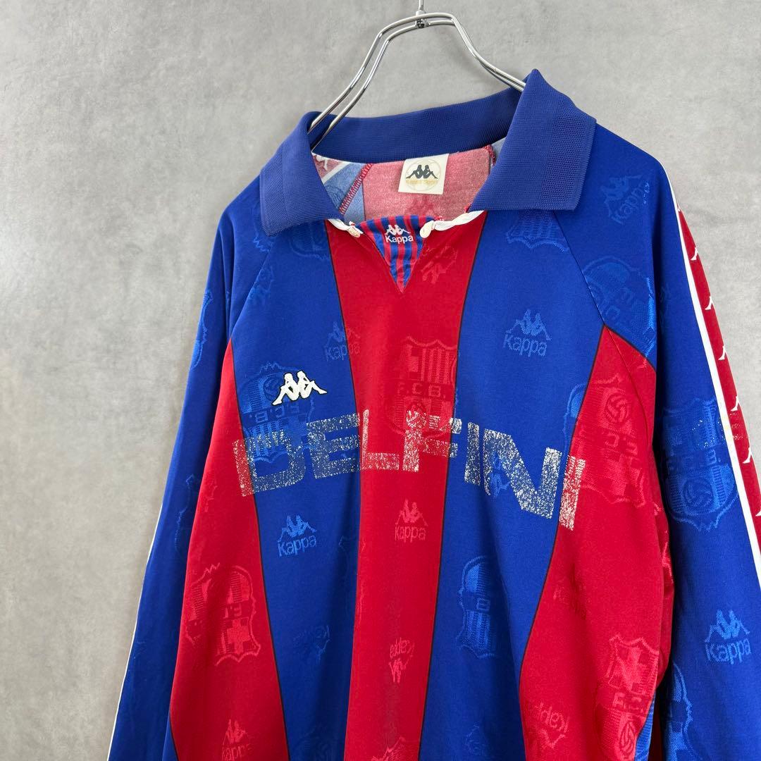 90s Kappaカッパ FC Barcelona DELFINI ゲームシャツ