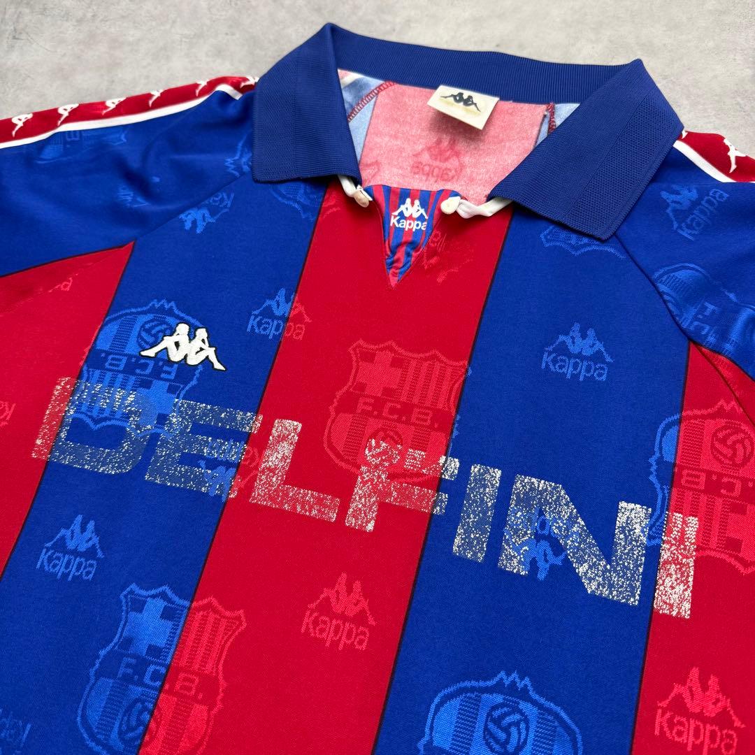 90s Kappaカッパ FC Barcelona DELFINI ゲームシャツ