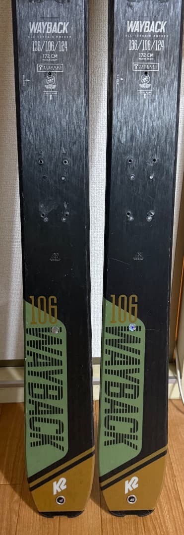 ＜訳あり＞チューン済み　K2 WAYBACK 106 スキー 172cm