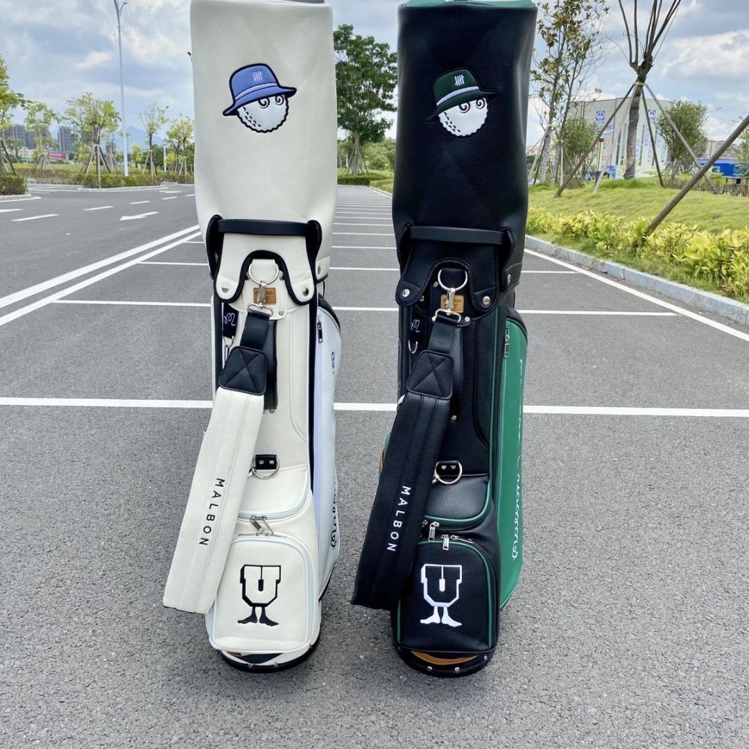 マルボンゴルフ キャディバッグ malbon golf バッグ ホワイト色