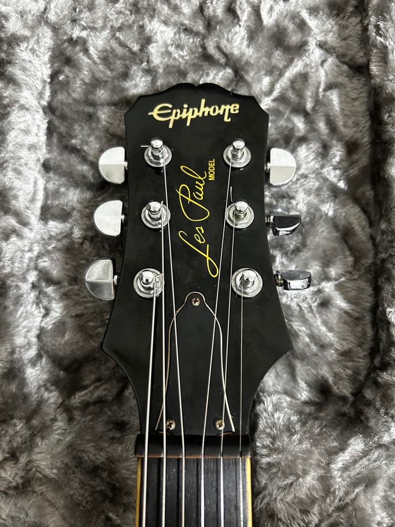 Epiphone レスポール極上品　指板ブラック化