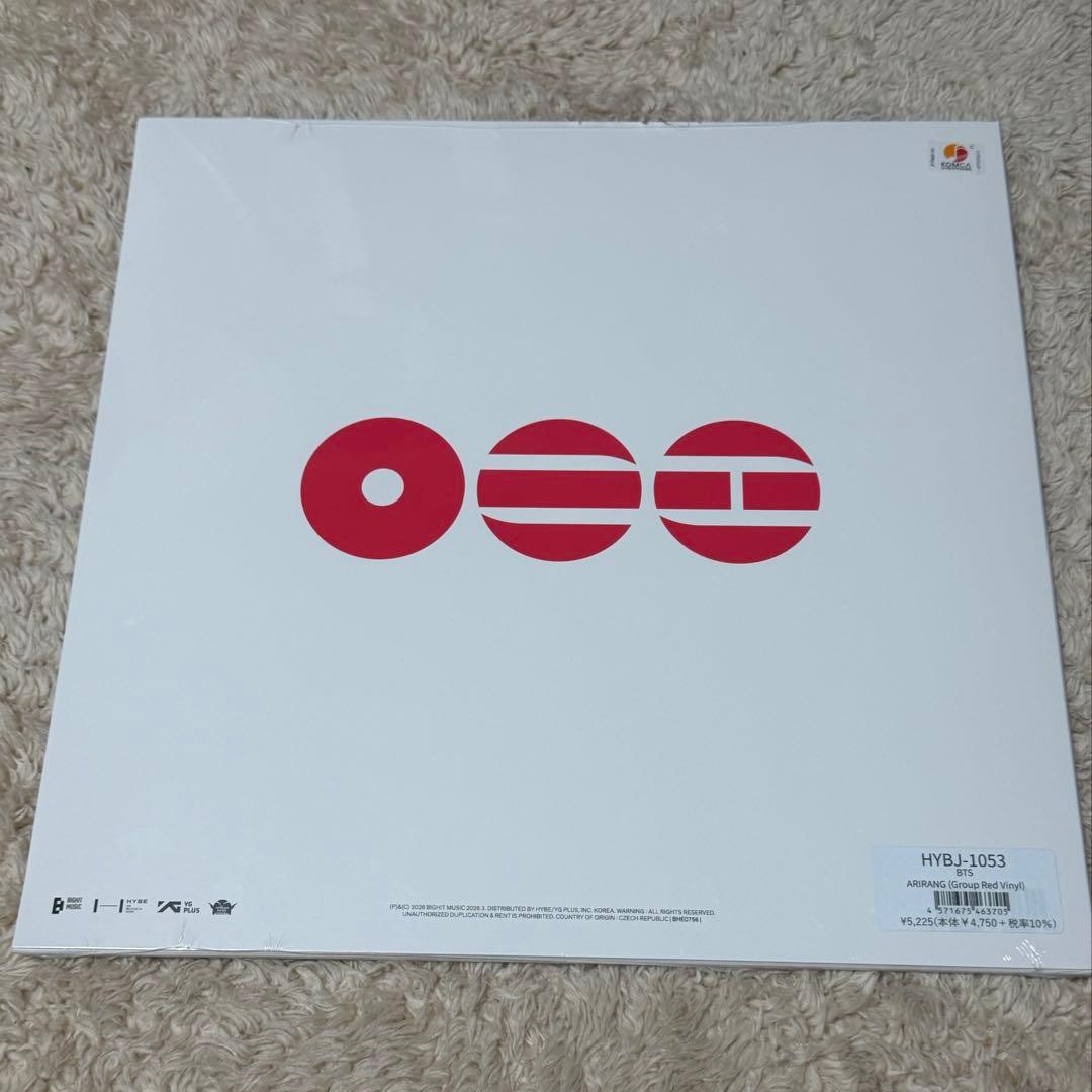 アイドル BTS ARIRANG Standard Vinyl GROUP ver.