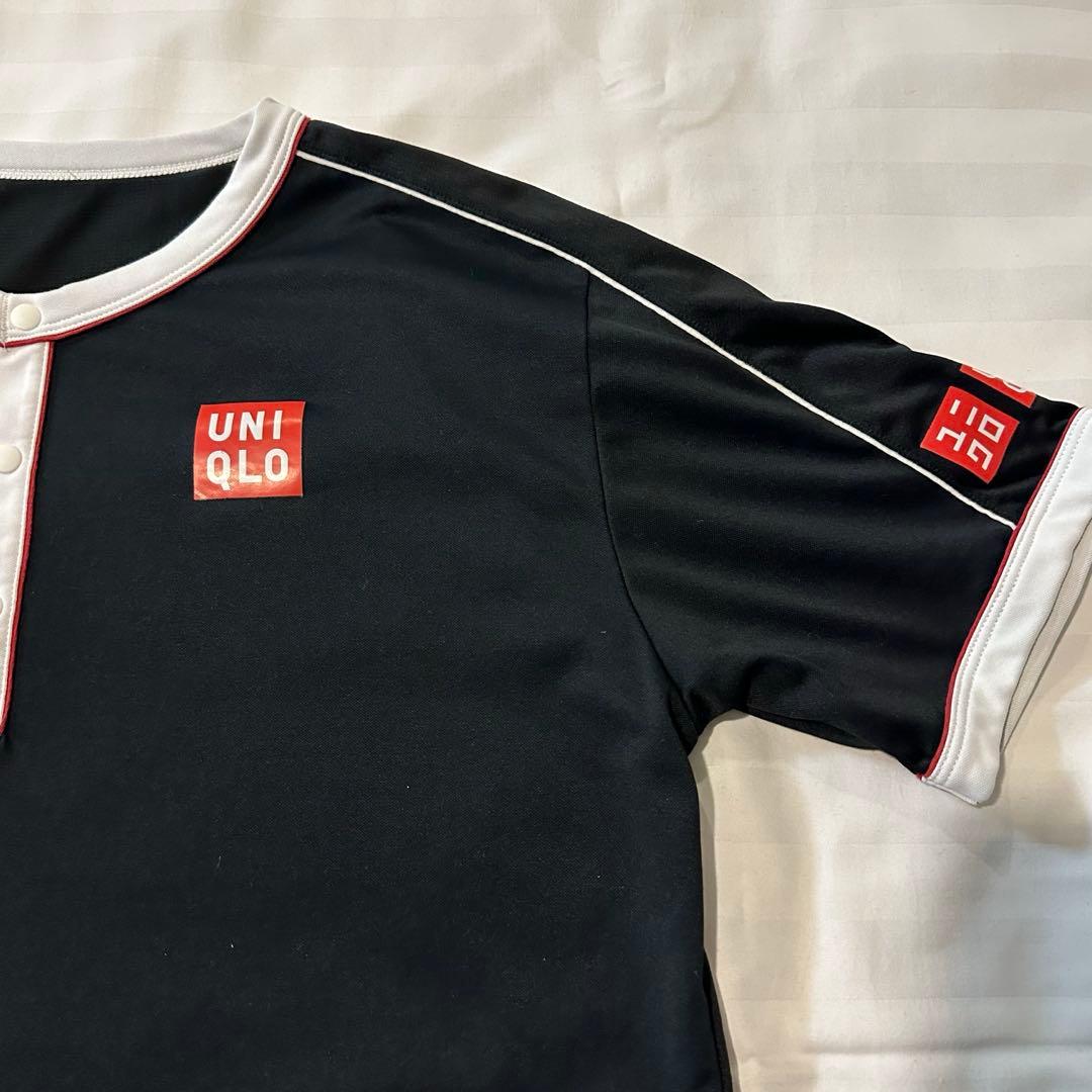 UNIQLO ロジャー・フェデラー2019年着用モデル ポロシャツブラック