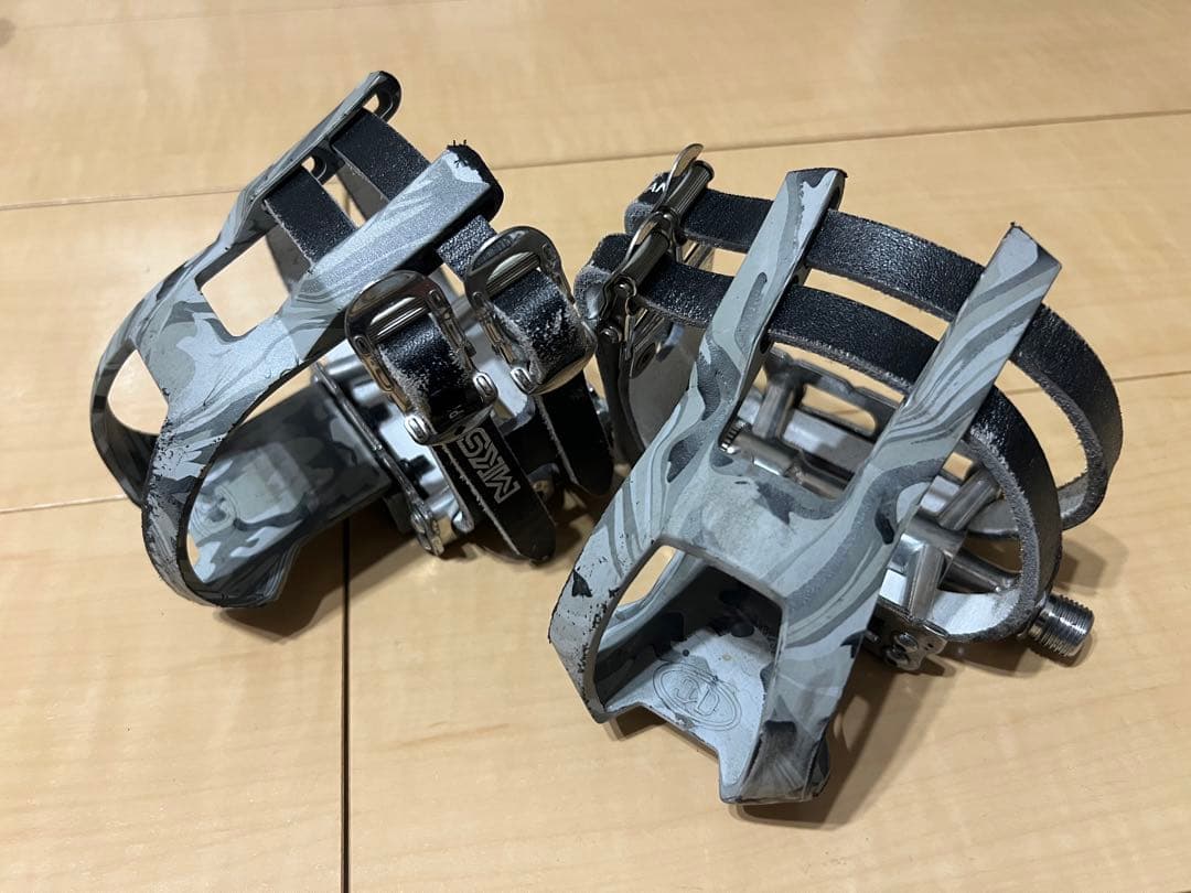 mash トゥークリップ　mks sylvan track ダブルストラップ
