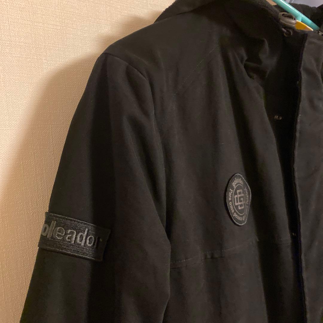 goleador フード付きベンチコート 黒 Lサイズ