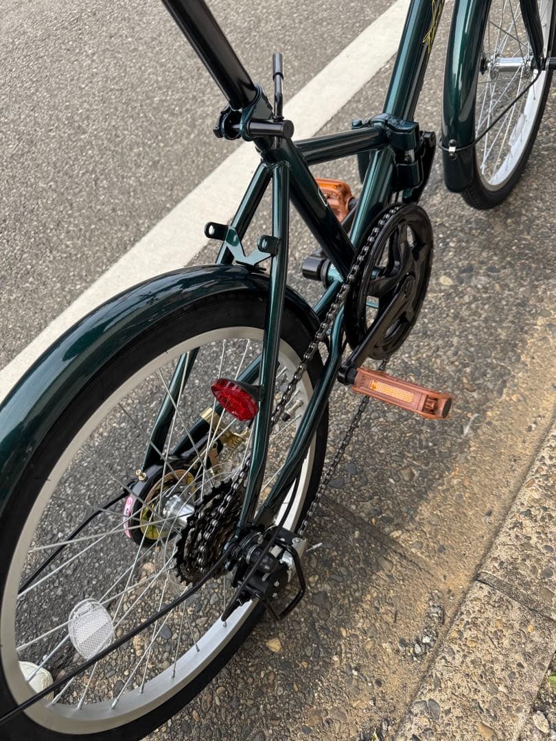 T*u様 今月限定 20インチ　折りたたみ自転車　グリーン