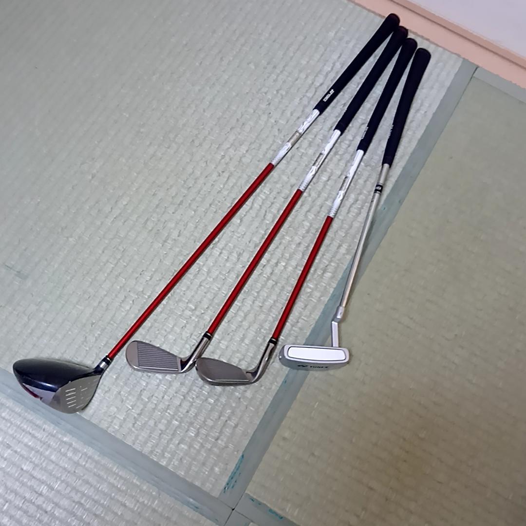YONEX ジュニア ゴルフクラブ４本セット AL-330　SPEC J-120