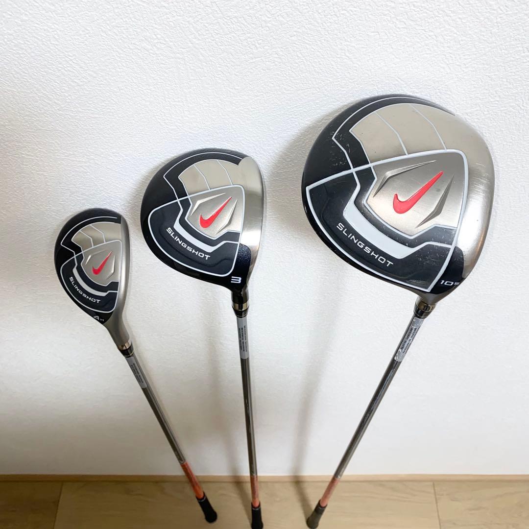 NIKEナイキ ゴルフクラブ 本格フルセット☆初心者 男性右利きキャディバッグ付