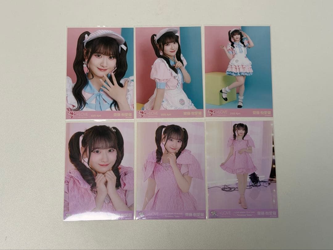 齋藤樹愛羅 まとめ売り 生写真 封入 ID ミニフォト 缶バッジ