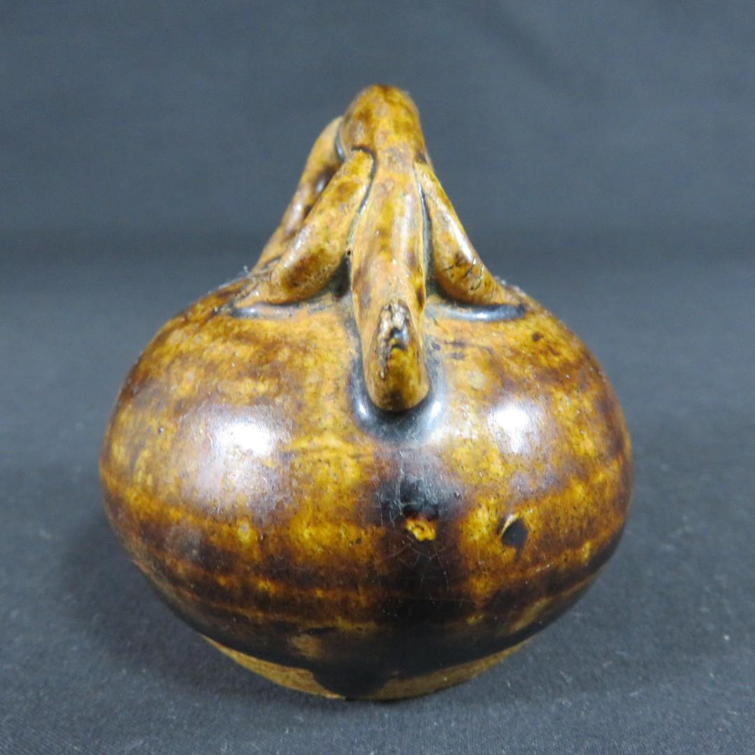 花瓶 一輪挿し 花器 木箱 飴釉 骨董品 希少品