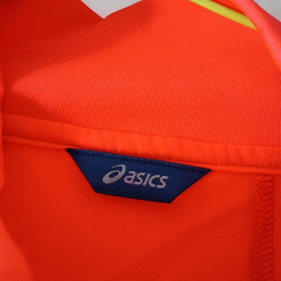 ASICS オレンジ ウィンドブレーカー L。 日本代表