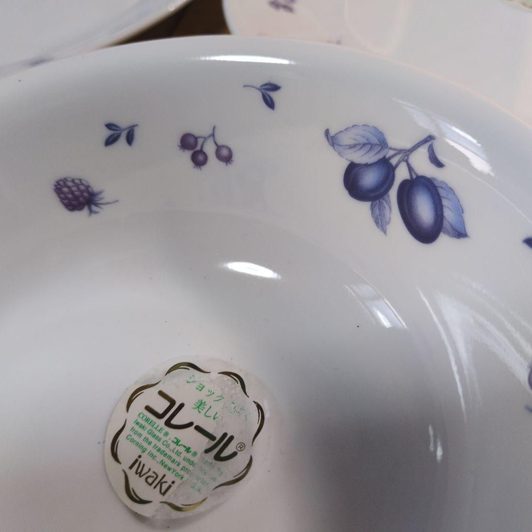 新品未使用★コレール★CORELLE★プラム★プレート皿・深皿★9点セット