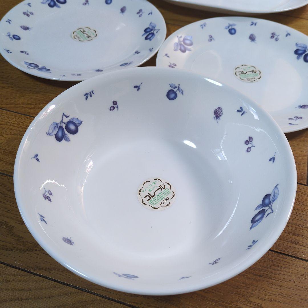 新品未使用★コレール★CORELLE★プラム★プレート皿・深皿★9点セット