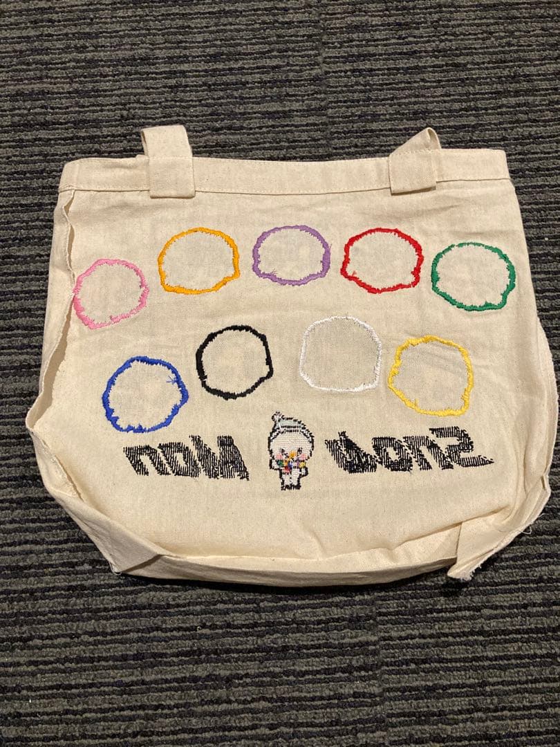 Manキャラクター刺繍トートバッグ