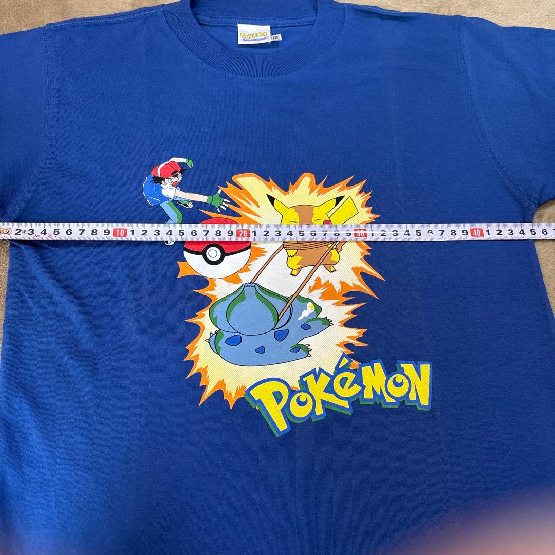 デットストック品初期ポケモン Tシャツ Mサイズ 青