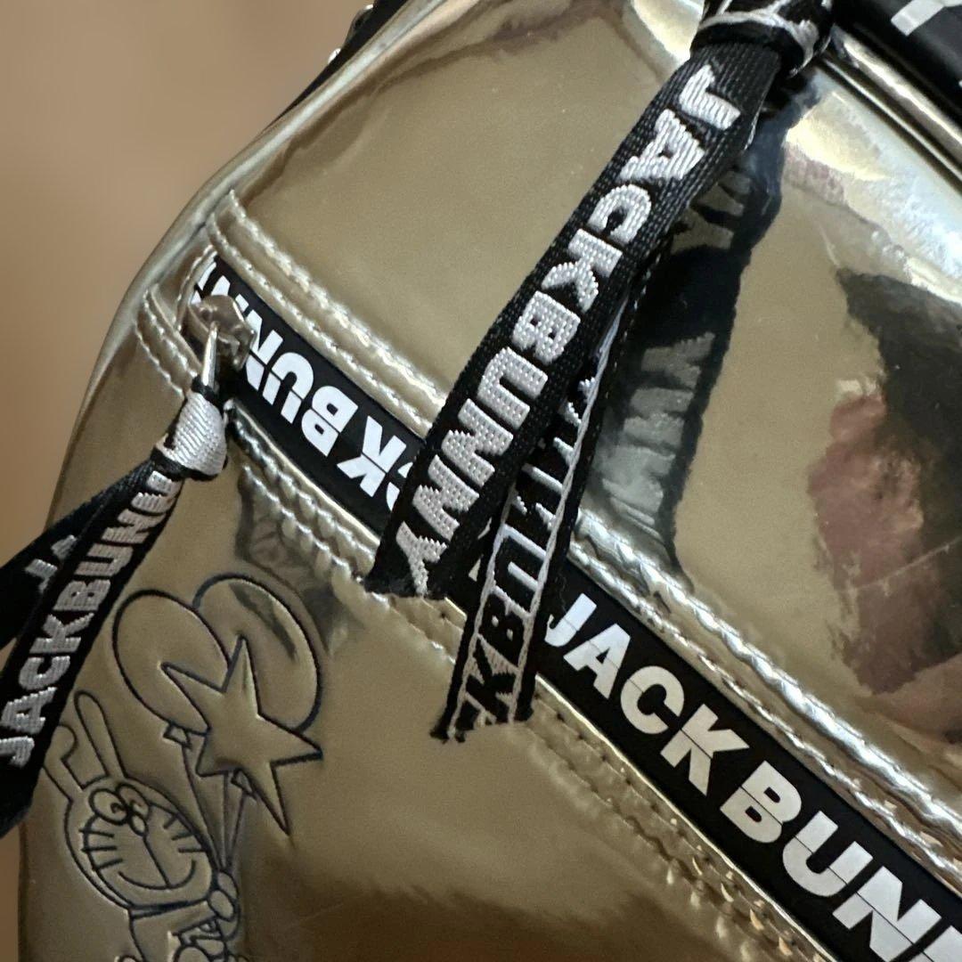 JACKBUNNY ドラえもん　シルバー キャディバッグ　エナメル