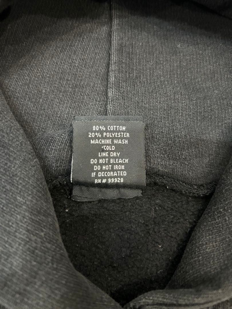 00s Slip Knot スリップノット パーカー フェード 両面プリント短丈