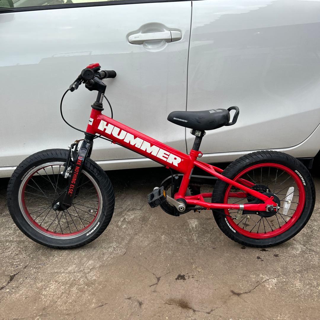 子供用自転車 ハマー(Hummer) 16インチ 赤色