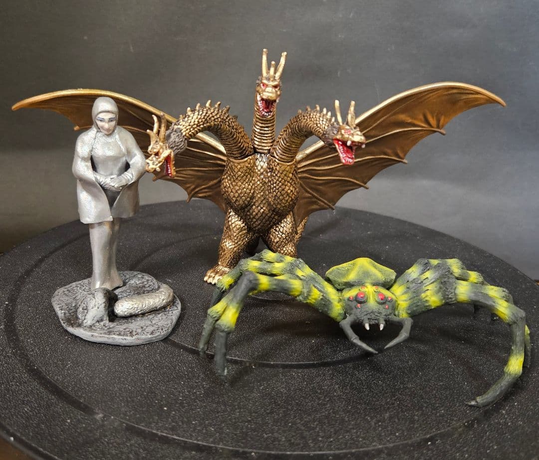 ゴジラ怪獣ソフビ　HG怪獣総進撃　リペイント完成品