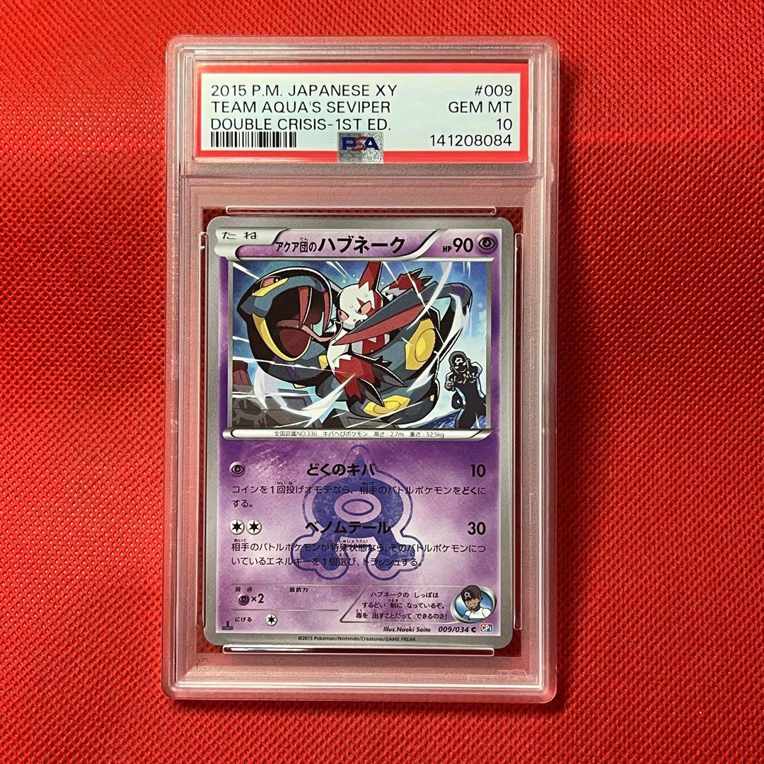 PSA10 2連番 アクア団のハブネーク マグマ団のザングース ポケモンカード