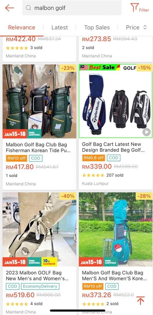 malbongolf マルボンゴルフ wind and sea